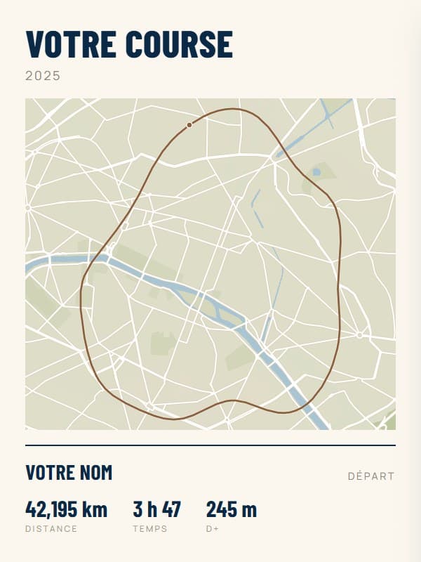 Affiche running : exemple
