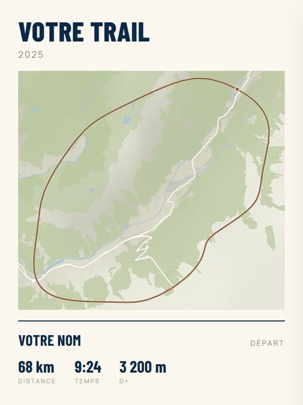 Affiche trail : exemple